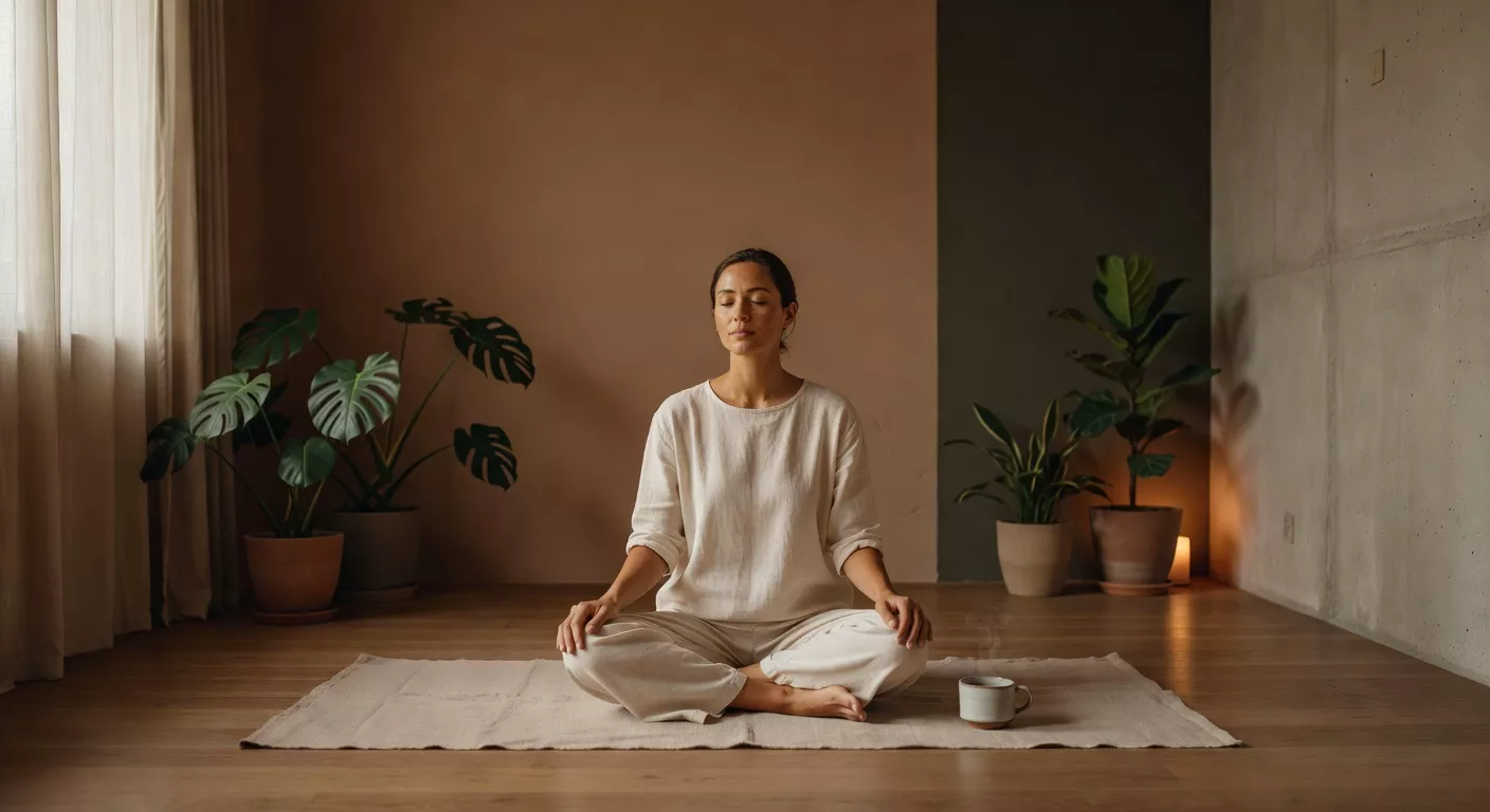 Elementos de un ritual de recuperación: respiración, movimiento suave y calma