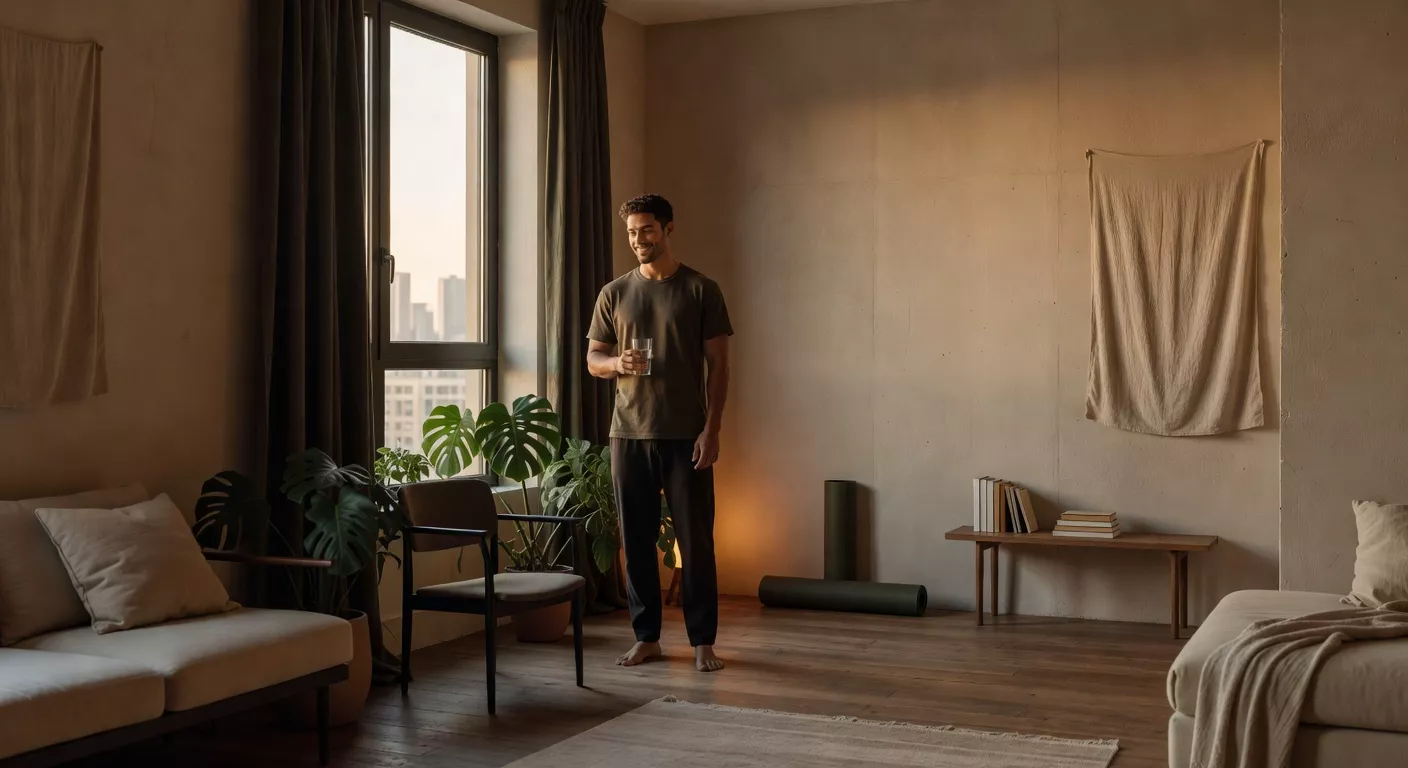 Espacio moderno de bienestar con elementos de recuperación: sauna, compresión y calma